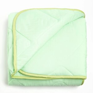 Одеяло Бамбук 140х205 см, зелёный, микрофибра, 300 гр/см2