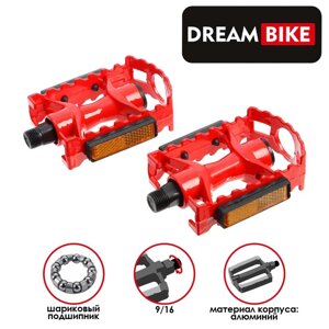 Педали 9/16" с подшипником Dream Bike, алюминиевые