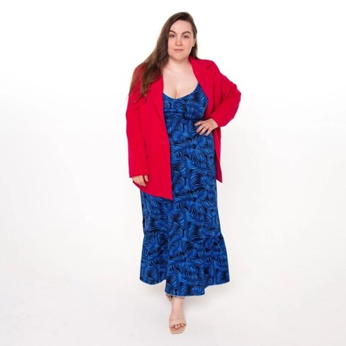 Пиджак женский, цвет фуксия, размер 54