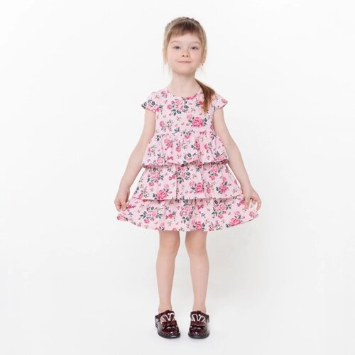 Платье для девочки , цвет розовый, рост 122