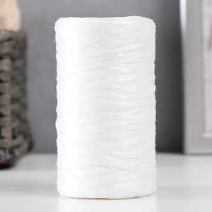 Пряжа для ручного вязания 100% полипропилен 200м/50гр. (05-матовый белый) (5 шт)