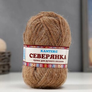 Пряжа "Северянка" 30% шерсть, 5% вербл. шерсть, 65% акрил 150м/100гр (005 бежевый)