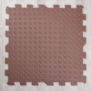 Развивающий коврик-пазл «Коричневый» 60х60х1 см