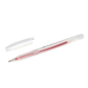 Ручка гелевая, 0.5 мм, красная, тонированный корпус (12 шт)