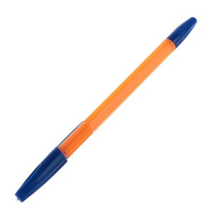 Ручка шариковая LANCER Office Style 820, узел 0.5 мм, толщина линии 0,35, чернила синие, корпус оранжевый неон (50 шт)