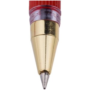 Ручка шариковая MC Gold, стержень красный, узел 0.5 мм, грип (12 шт)