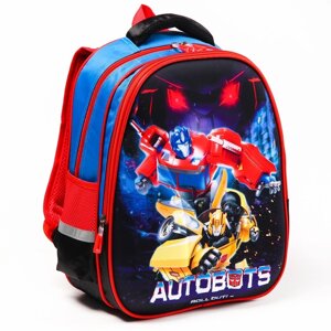 Рюкзак школьный "AUTOBOTS", 39 см х30 см х14 см, Трансформеры