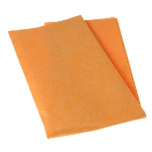 Салфетка бытовая для пола «Универсальная», 5060 см, вискоза, цвет оранжевый