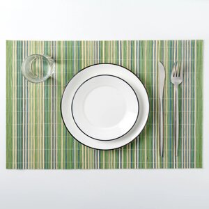 Салфетка сервировочная на стол «Релакс», 4530 см, цвет зелёный