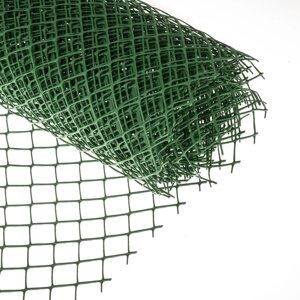 Сетка садовая, 1.5 10 м, ячейка 40 40 мм, пластиковая, зелёная, Greengo