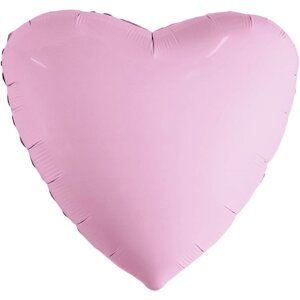 Шар фольгированный 19"Мистик розовый фламинго", сердце (5 шт)