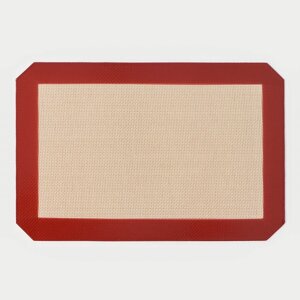 Силиконовый коврик армированный Доляна, 3020 см, цвет бежевый