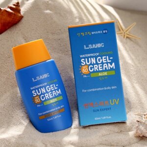 Солнцезащитный гель-крем L. Sanic для лица с экстрактом алоэ SPF 50/PA, 50 мл