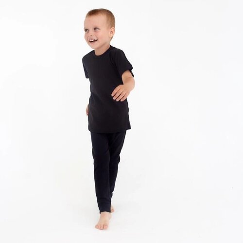 Термобельё для мальчика (кальсоны), цвет чёрный, рост 110 см