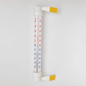 Термометр оконный "Престиж", от -50°С до +50°С, на "липучке", упаковка пакет