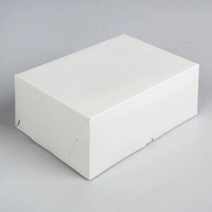 Упаковка на 6 капкейков, без окна, белая 25 х 17 х 10 см (5 шт)