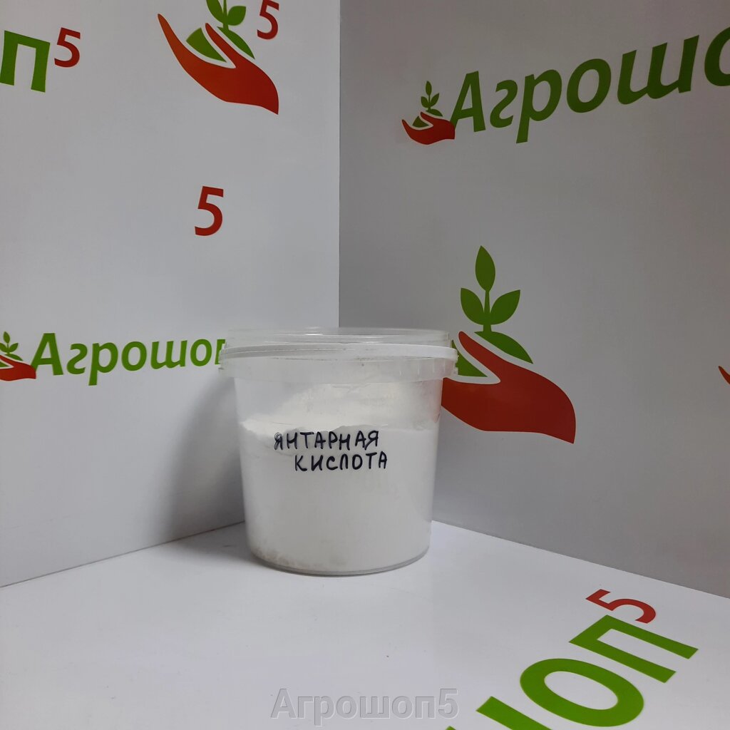 Янтарная кислота [C4H6O4]. 0,5 кг. Регулятор и стимулятор роста растений от компании Агрошоп5 - фото 1