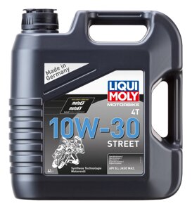 10W-30 Моторное синтетическое масло Liqui Moly Motorbike 4T Street 4L 1688