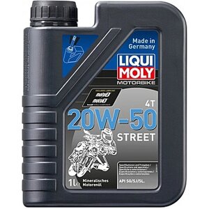 20W-50 Моторное минеральное масло Liqui Moly Motorbike 4T Street 1L 1500/7632