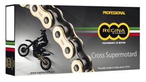 520RX3-120 цепь для мотоцикла 520 / 120 звен. (135RX3/00D), regina CROSS-supermotard