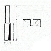 711408 Фреза (D): 3 mm (B): 11 mm (L): 51 mm (754051) Хвостовик 8 mm от компании Интернет-магазин "Scrat" - фото 1