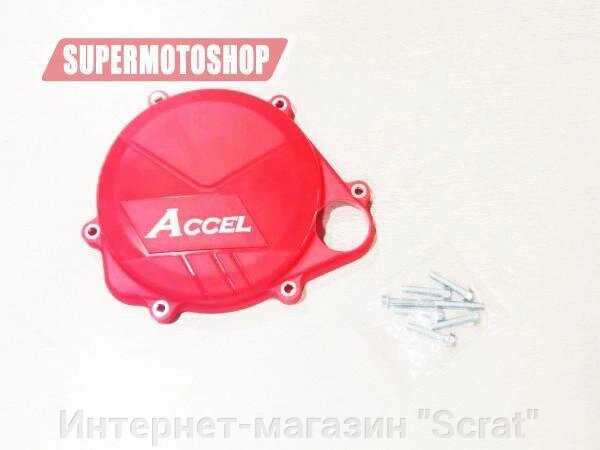 CCP-103 Red Пластиковая защита крышки сцепления мотоцикла, CRF450R/X 17-18, красный от компании Интернет-магазин "Scrat" - фото 1