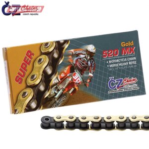 Цепь привода CZ chains 520 MX GOLD-118