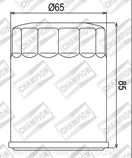 COF521 фильтр масляный МОТО от компании Интернет-магазин "Scrat" - фото 1