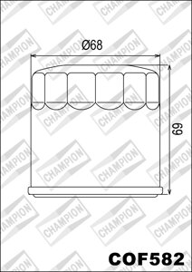 COF582 фильтр масляный МОТО