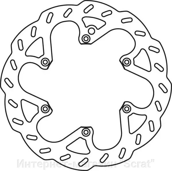 Диск тормозной передний TE/FE/FC/FX/MX/EXC/GS/SX/LC-4/SX-F 1501F3 от компании Интернет-магазин "Scrat" - фото 1