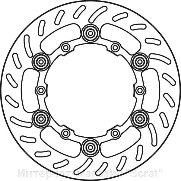 Диск тормозной передний TE/FE/FC/FX/MX/EXC/GS/SX/LC-4/SX-F от компании Интернет-магазин "Scrat" - фото 1
