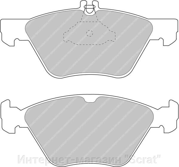 FCP1050H Тормозные колодки дисковые спортивые DS2500 от компании Интернет-магазин "Scrat" - фото 1
