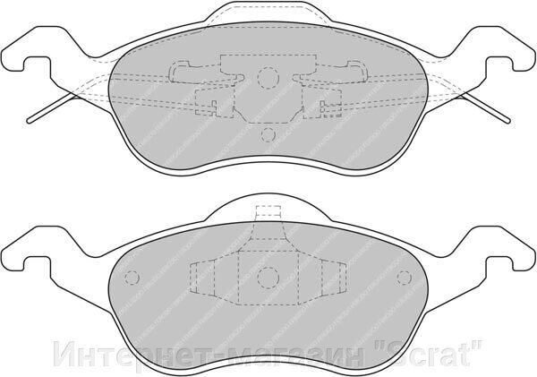 FCP1318H Тормозные колодки дисковые спортивые DS2500 от компании Интернет-магазин "Scrat" - фото 1