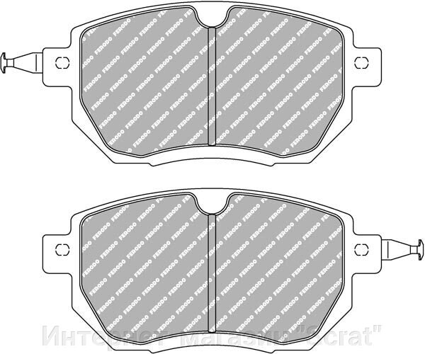FCP1786H Тормозные колодки дисковые спортивые DS2500 от компании Интернет-магазин "Scrat" - фото 1