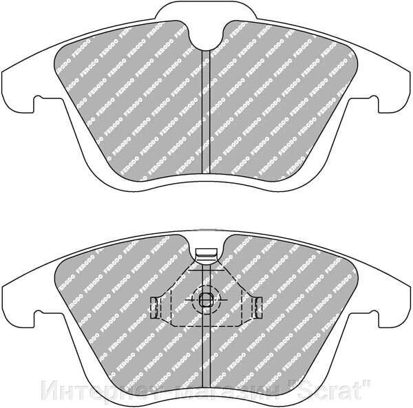 FCP4045H Тормозные колодки дисковые спортивые DS2500 от компании Интернет-магазин "Scrat" - фото 1