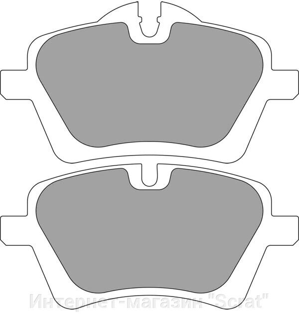 FCP415S Тормозные колодки дисковые DS PERFOMANCE от компании Интернет-магазин "Scrat" - фото 1