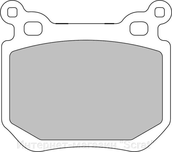 FCP4217H Тормозные колодки дисковые спортивые DS2500 от компании Интернет-магазин "Scrat" - фото 1