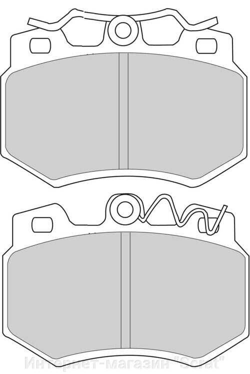 FCP434S Тормозные колодки дисковые DS PERFOMANCE от компании Интернет-магазин "Scrat" - фото 1