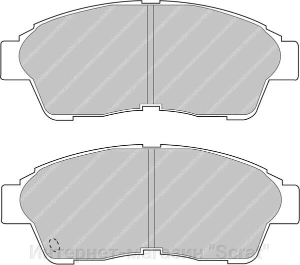 FCP867H Тормозные колодки дисковые спортивые DS2500 от компании Интернет-магазин "Scrat" - фото 1