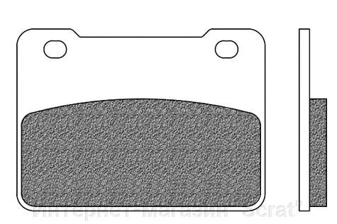 FD0489BE Тормозные колодки дисковые мото SCOOTER ELITE ORGANIC (FDB2291) NEWFREN от компании Интернет-магазин "Scrat" - фото 1