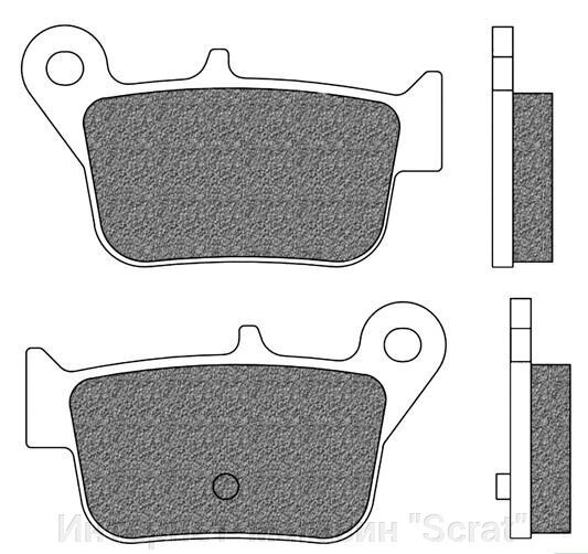 FD0490BE Тормозные колодки дисковые мото SCOOTER ELITE ORGANIC (FDB2292) NEWFREN от компании Интернет-магазин "Scrat" - фото 1
