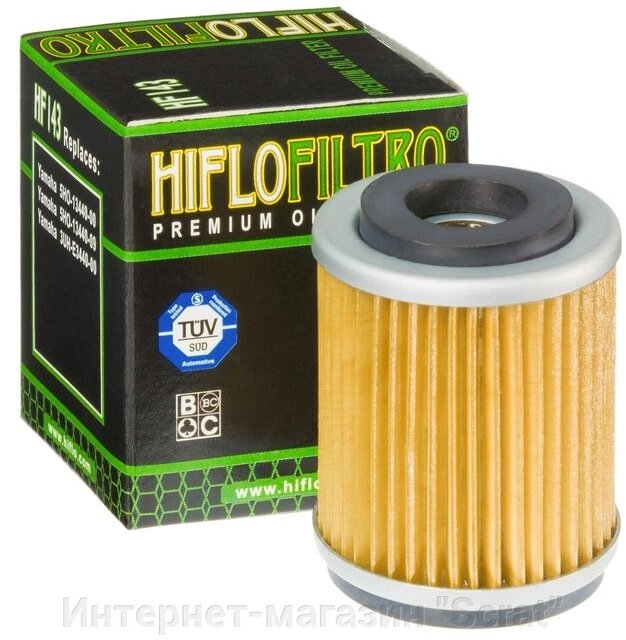 Фильтр масляный Hiflo HF 143 Yamaha TW XT от компании Интернет-магазин "Scrat" - фото 1