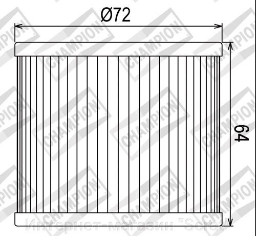Фильтр масляный МОТО Champion COF033 Suzuki GSF GSX GS от компании Интернет-магазин "Scrat" - фото 1