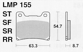 Колодки дискового тормоза AP Racing LMP155 ST (FDB337 / FA088)