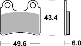 Колодки дискового тормоза AP Racing LMP402 ORR (FDB2109 / FA303)