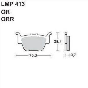 Колодки дискового тормоза AP Racing LMP413 OR (FDB2182 / FA373)