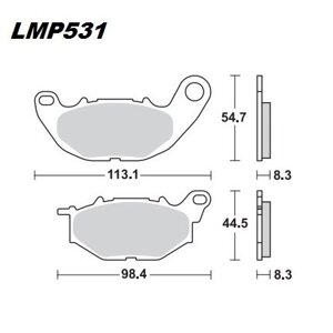 Колодки дискового тормоза AP Racing LMP531 STR