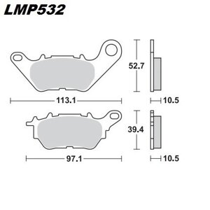 Колодки дискового тормоза AP Racing LMP532 ST