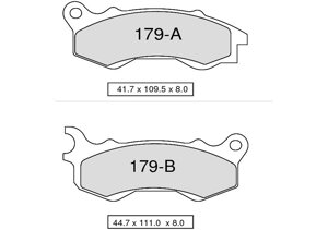 Колодки дискового тормоза Trofeo Organic 179 (LMP473, FDB2256)