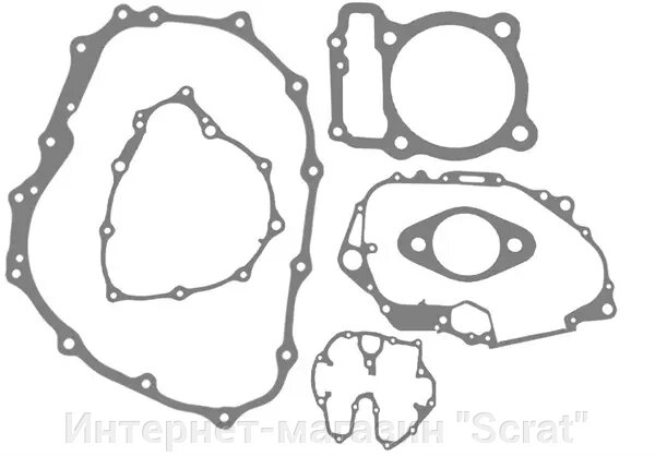 Комплект прокладок для мотоцикла Honda XR400R 96-04 00KH-024 от компании Интернет-магазин "Scrat" - фото 1